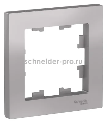 ATLASDESIGN 1-постовая РАМКА, АЛЮМИНИЙ Systeme Electric ATN000301 фото 1