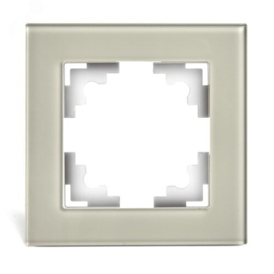 Рамка 1-местная, стекло, серия Катрин, GFR00-7001-07, дымчатый STEKKER 49031 фото 1
