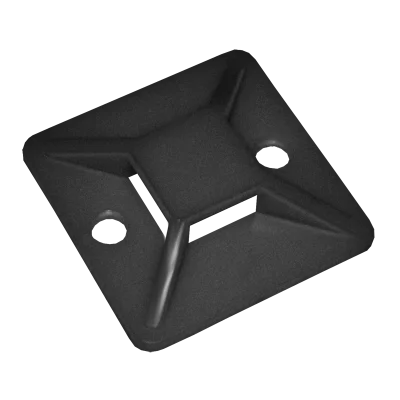 Площадка самоклеящаяся 40х40 черная под хомуты (100шт) IEK UHP31-40-100 фото 1