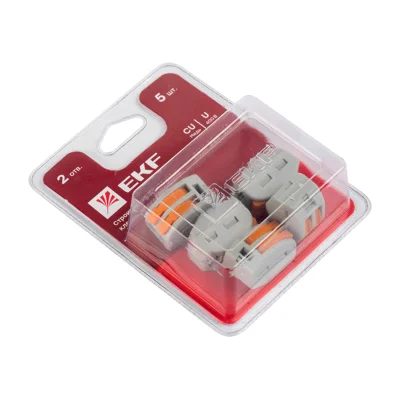 Клемма СМК 222-412 блистер (5шт) EKF plc-smk-412b фото 1