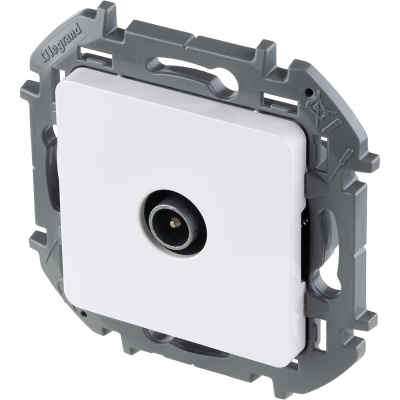 Розетка TV (телевизионная) - Inspiria - оконечная 10дБ 5-862мГц - белый Legrand 673870 фото 1