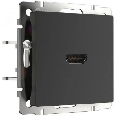 Розетка HDMI (черный матовый) W1186008 Werkel a051601 фото 1