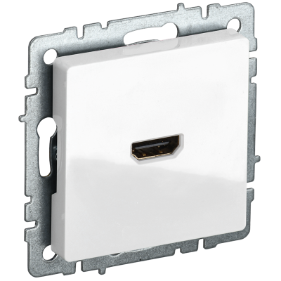 BRITE Роз. HDMI РHDMI-0-БрБ бел. IEK BR-H10-K01 фото 1