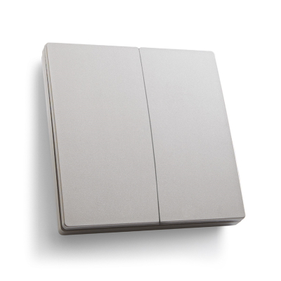 Выключатель дистанционного управления двухклавишный, TM82, серебро Feron 41720 фото 1