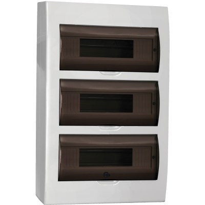 Корпус пластиковый ЩРН-П-36 черн. прозр. дверь IP41 GENERICA MKP12-N-36-41-G фото 1