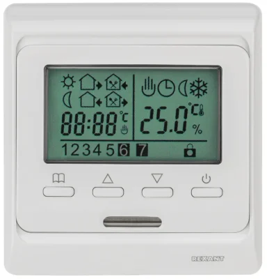 Терморегулятор цифровой и автоматическимпрограммированием R51XT (белый) REXANT(1/1/64) 51-053 Rexant фото 1