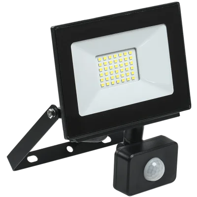 Прожектор СДО 06-30Д светодиодный черный с ДД IP54 6500K IEK LPDO602-30-65-K02 фото 1