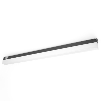 Светильник трековый светодиодный на шинопровод 60W, 6600 Lm, 4000К, 160 градусов, черный, AL120 сери фото 1