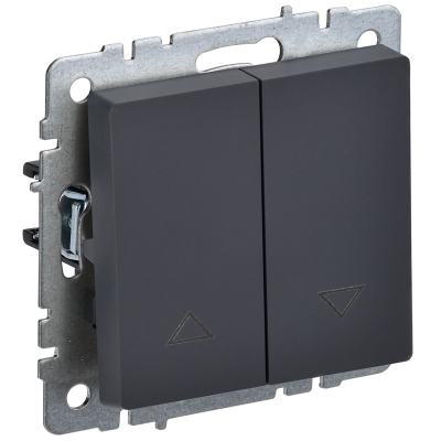 BRITE Выключ. жалюзи 10А ВС10-1-5-БрГ граф. IEK BR-V15-0-10-K53 фото 1