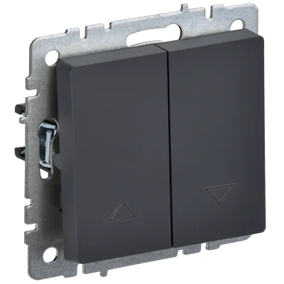 BRITE Выключ. жалюзи 10А ВС10-1-5-БрГ граф. IEK BR-V15-0-10-K53 фото 1