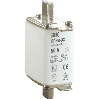 Плавкая вставка предохранителя ППНИ-33, габарит 00, 160А IEK dpp10-160 фото 1