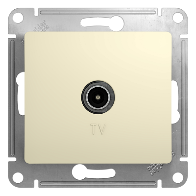 GLOSSA TV РОЗЕТКА оконечная 1DB, механизм, БЕЖЕВЫЙ Systeme Electric GSL000291 фото 1