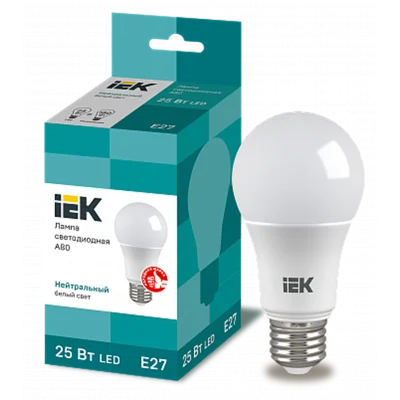 Лампа LED A80 груша 25Вт 230В 4000К E27 IEK LLE-A80-25-230-40-E27 фото 1
