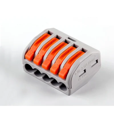 Клемма 5 х (0,08-2,5/4) монтажная LD222-415 [уп. 40шт] STEKKER 32398 фото 1