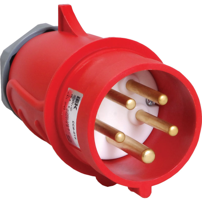 MAGNUM Вилка перенос. ССИ-025 32А-6ч 380В 3P+PE+N IP44 IEK PSN02-032-5 фото 1