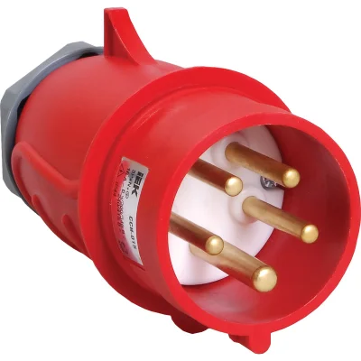 MAGNUM Вилка перенос. ССИ-025 32А-6ч 380В 3P+PE+N IP44 IEK PSN02-032-5 фото 1