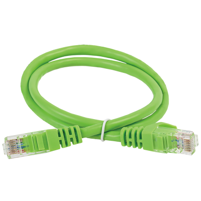 Шнур коммутационный кат.5Е UTP 10м зеленый GENERICA PC02-C5EU-10M-G фото 1