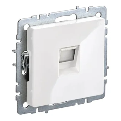 BRITE Роз. комп. RJ45 кат.5E РК10-БрБ бел. IEK BR-K10-1-K01 фото 1