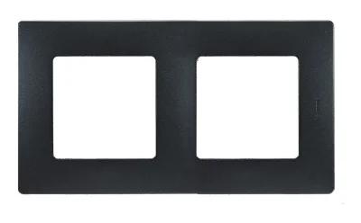 Рамка 2 поста - Etika - антрацит Legrand 672582 фото 1