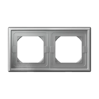 ARTGALLERY 2-постовая РАМКА IP44, АЛЮМИНИЙ Systeme Electric GAL440302 фото 1