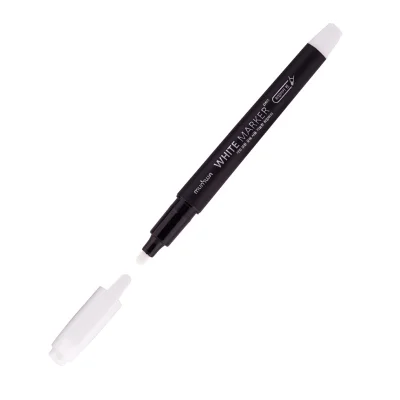 Маркер перманентный 1 мм белый MunHwa WPM-05 фото 1