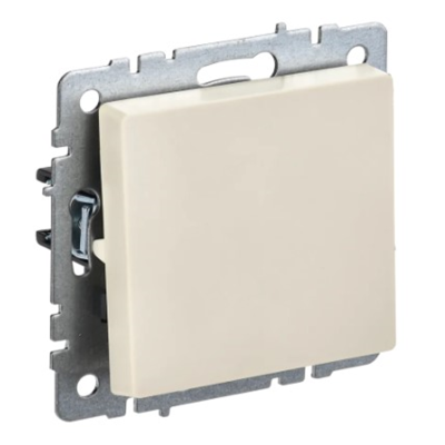 BRITE Выключ. 1-кл. 10А ВС10-1-0-БрКр беж. IEK BR-V10-0-10-K10 фото 1