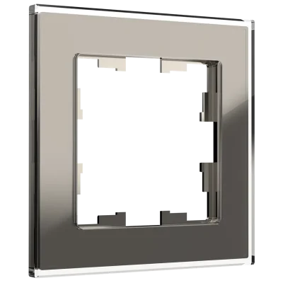 BRITE Рамка 1-мест. РУ-1-2-БрД стекло дым. IEK BR-M12-G-K30 фото 1