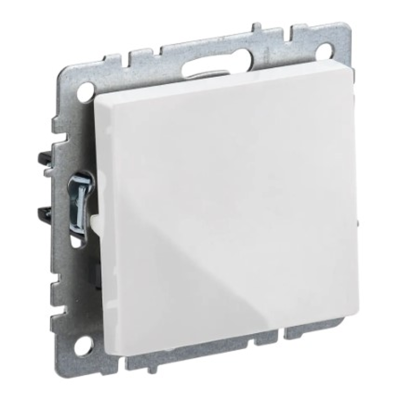 BRITE Выключ. 1-кл. самовозвратн. 10А ВС10-1-4-БрБ бел. IEK BR-V14-0-10-K01 фото 1