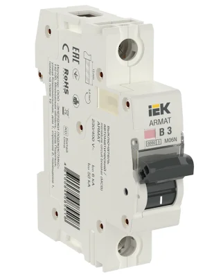 ARMAT Авт. выкл. M06N 1P B 3А IEK AR-M06N-1-B003 фото 1