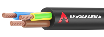 Провод ПВС 3х0,75ч ТРТС Альфакабель EDS003051 фото 1