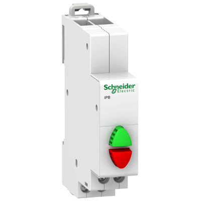 Кнопка управления iPB 1НЗ/1НО КРАСНАЯ/ЗЕЛЕНАЯ Schneider Electric A9E18034 фото 1