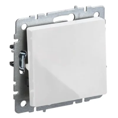 BRITE Выключ. 1-кл. прох. 10А ВС10-1-6-БрБ бел. IEK BR-V12-0-10-K01 фото 1