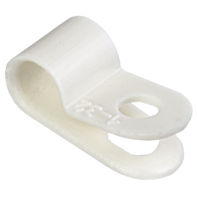 Скоба крепежная 5мм нейлоновая белая (50шт) IEK USK11-05-050-K01 фото 1