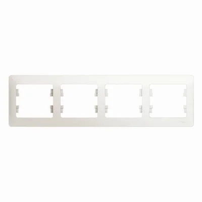 Glossa Перламутр Рамка 4-ая, горизонтальная Systeme Electric GSL000604 фото 1