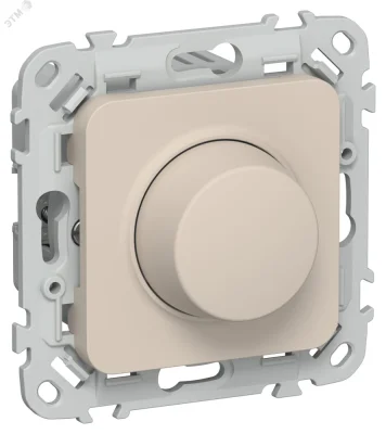 FLITE Светорегулятор проходной TRIAC 550Вт СС26-5-12-ФлЛ льняной IEK FI-D23-0550-P-K88 фото 1