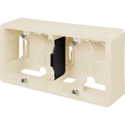 Коробка накладного монтажа - 2 поста - INSPIRIA - слоновая кость Legrand 673991 фото 1