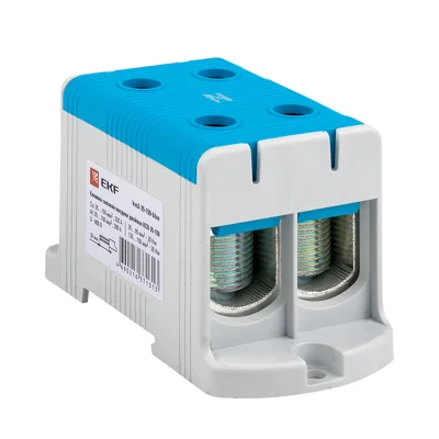 Клемма силовая вводная двойная КСВ 35-150 синяя PROxima EKF kvs2-35-150-blue фото 1