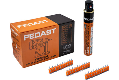 Гвозди 3.0*16 мм для монтажного пистолета с кованым наконечником Bullet point (1000 шт/уп + газовый  фото 1