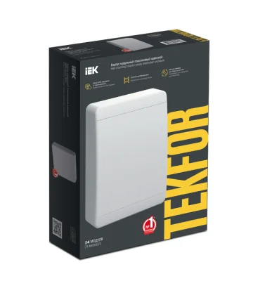 TEKFOR Корпус пластиковый ЩРН-П-24 IP41 белая дверь IEK TF5-KP13-N-24-41-K01-K01 фото 1