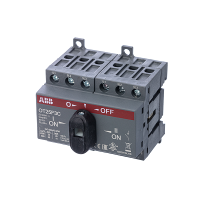 Реверсивный рубильник OT25F3С до 25А 3х-полюсный ABB 1SCA104863R1001 фото 1