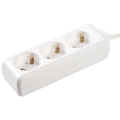 Удлинитель У03 3 места 2P+PE/5метров 3х1мм2 16А/250 IEK WYP10-16-03-05-Z-N фото 1