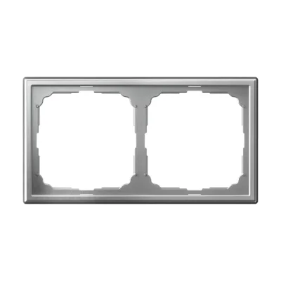 ARTGALLERY 2-постовая РАМКА, универсальная, АЛЮМИНИЙ Systeme Electric GAL000302 фото 1