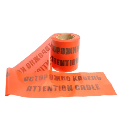 Лента сигнальная ОСТОРОЖНО КАБЕЛЬ, 100 п.м.*150 мм*100 мкм, красный/черный INTP10-150-100 50 STEKKER фото 1