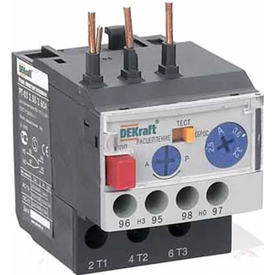 Реле электротепл. для конт. 09-18A 2,50-3,60А РТ-03 DEKraft 23110DEK фото 1