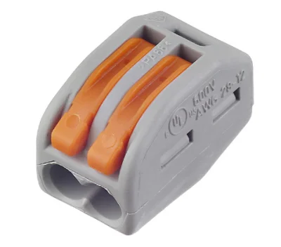 Клеммник 2 (одножильных или многожильных) х 0,08-4 мм 32A Cu [уп. 50шт] WAGO 222-412 фото 1