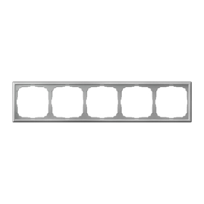 ARTGALLERY 5-постовая РАМКА, универсальная, АЛЮМИНИЙ Systeme Electric GAL000305 фото 1