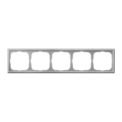 ARTGALLERY 5-постовая РАМКА, универсальная, АЛЮМИНИЙ Systeme Electric GAL000305 фото 1