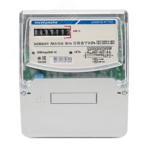 Счетчик электроэнергии ЦЭ6803В 1 230В 5-60А 3ф.4пр. Э Р32 F трехфазный однотарифный 5(60) Энергомера фото 3