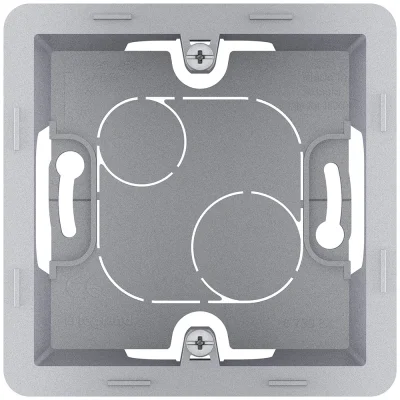 Коробка накладного монтажа - 1 пост - INSPIRIA - алюминий Legrand 673982 фото 1