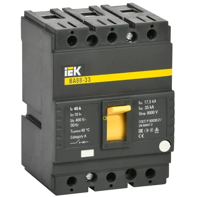 Авт. выкл. ВА88-33 3Р 40А 35кА IEK sva20-3-0040 фото 1